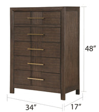 Load image into Gallery viewer, Galaxy Home Kenzo Chest in Brown - Ego Home Furniture
