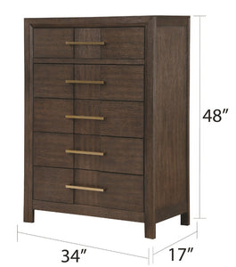 Galaxy Home Kenzo Chest in Brown - Ego Home Furniture