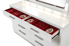 Load image into Gallery viewer, Galaxy Home Coco 8 Drawer Dresser in Milky White - Ego Home Furniture
