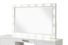 Load image into Gallery viewer, Galaxy Home Coco Solid Wood Mirror Milky White image
