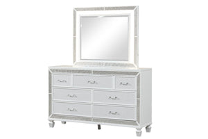 Galaxy Home Crystal Dresser in White - Ego Home Furniture
