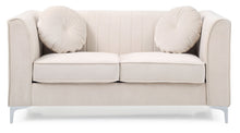 Load image into Gallery viewer, Glam Styled Micro Suede Loveseat
