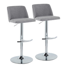 Load image into Gallery viewer, Toriano - Contemporary Adjustable Barstool With Swivel &amp; Rounded T Footrest (Set of 2)
