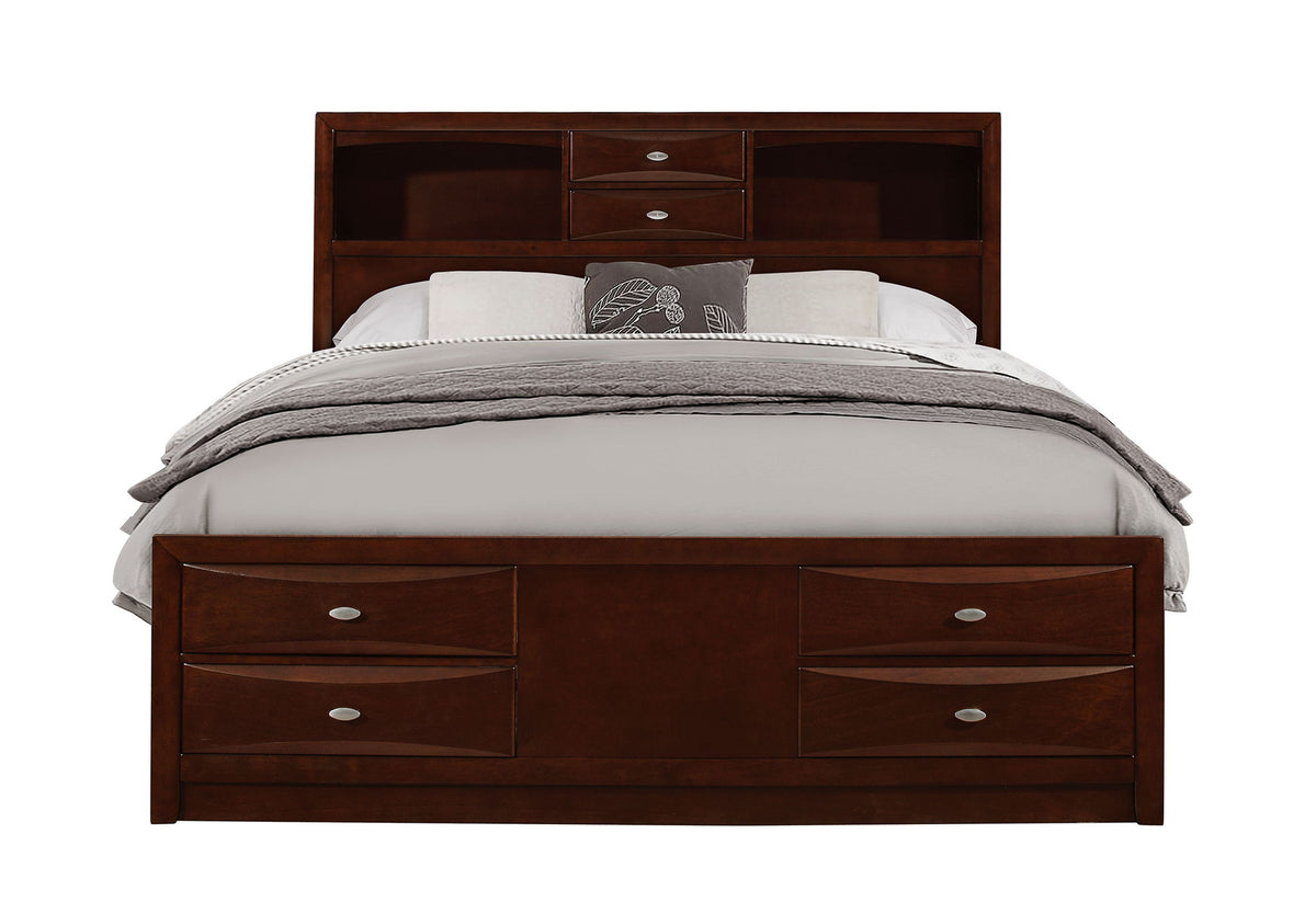 Linda - Full Bed Headboard & Footboard - New Merlot