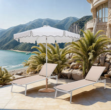 Load image into Gallery viewer, Amalfi - Patio Umbrella - Light Brown Base / White Pole
