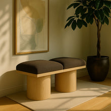 Load image into Gallery viewer, Pavilion - 2 Piece Modular Bench With Natural Base
