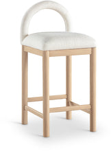 Load image into Gallery viewer, Conrad - Linen Counter Stool With Natural Legs
