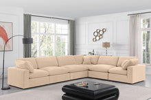 Load image into Gallery viewer, Comfy - 6 Piece Velvet Modular Corner Sectional
