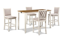 Load image into Gallery viewer, Amy - 60" Counter Table &amp; Chairs With Storage
