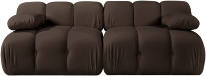 Orin - Velvet Performance Fabric Upholstered 2 Piece Modular Sofa