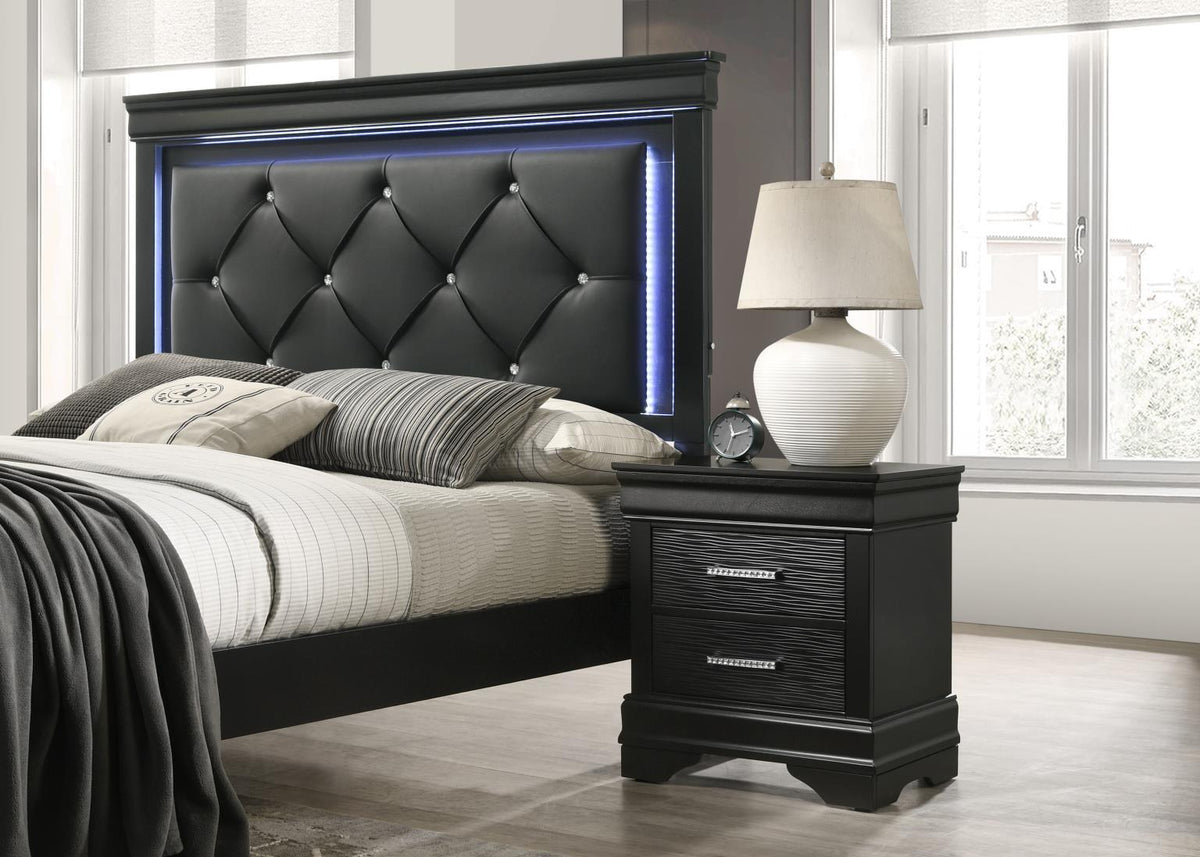 B395 - Nightstand - Black