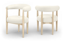 Load image into Gallery viewer, Sable - Vegan Leather Upholstered Dining Chair (Set of 2) - Painted Natural Base

