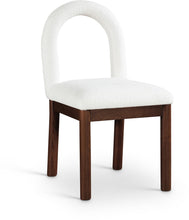Load image into Gallery viewer, Conrad - Linen Dining Chair With Brown Legs
