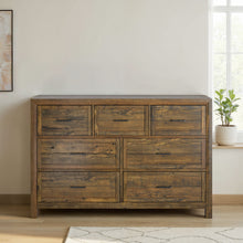 Load image into Gallery viewer, 7 Drawer Dresser - Brown
