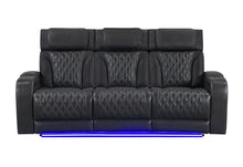 Load image into Gallery viewer, U8611 - Power Reclining Sofa With Power Headrest And LED - Charcoal
