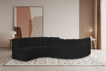 Load image into Gallery viewer, Arc - Boucle Fabric 6 Piece Modular Sofa - Black
