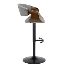 Load image into Gallery viewer, Curvo - Mid Century Modern Adjustable Barstool With Swivel &amp; Rounded T Footrest (Set of 2)

