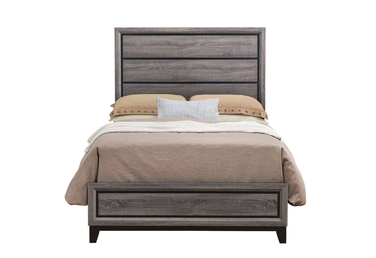 Kate - Full Bed Headboard & Footboard - Foil Gray