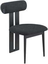 Load image into Gallery viewer, Dario - Boucle Dining Chair With Black Frame (Set of 2)
