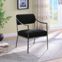 Load image into Gallery viewer, Bastille - Upholstered Dining Arm Chair (Set of 2) - Silver Frame
