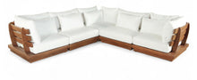 Load image into Gallery viewer, Mirella - 5 Piece Water Resistant Fabric Upholstered Outdoor Patio Modular Sectional
