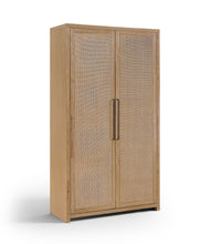 Load image into Gallery viewer, Vana - Solid Wood, Oak Veneer And Stainless Steel Storage Cabinet
