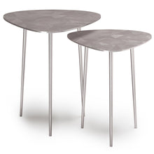 Load image into Gallery viewer, Shelton - 2 Piece Metal Nesting Table - Nickel
