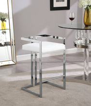 Load image into Gallery viewer, Ezra - Stool with Chrome Legs (Set of 2)
