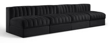 Load image into Gallery viewer, Rummi - Armless Velvet Performance Fabric Upholstered 4 Piece Modular Sofa
