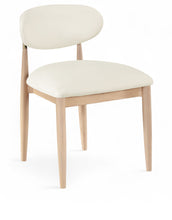 Load image into Gallery viewer, Riccio - Faux Leather Dining Side Chair (Set of 2) - Natural Frame
