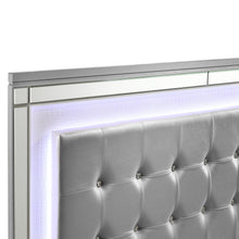 Load image into Gallery viewer, Valentino - 5/0 Queen Lighted Headboard - Silver
