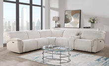 Load image into Gallery viewer, U14 - 6 Piece Power Reclining Sectional With Power Headrest - White
