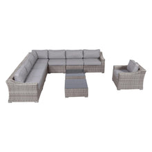 Load image into Gallery viewer, Outdoor Wicker Conversation Set With Cushions, All Weather
