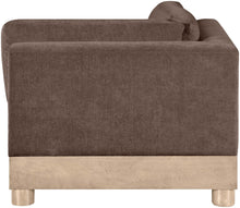 Load image into Gallery viewer, Turin - Chenille Fabric Upholstered Modular Corner Chair - Natural Base
