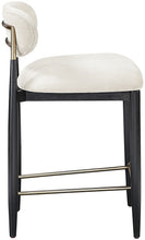 Load image into Gallery viewer, Riccio - Fabric Stool - Black Frame

