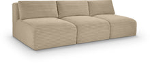 Load image into Gallery viewer, Shaggy - Fabric 3 Seat Modular Armless Sofa
