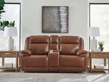 Load image into Gallery viewer, Healy Pier - Power Reclining Loveseat With Console / Adj Headrest - Chocolate
