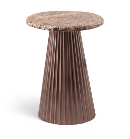 Cindra - Genuine Marble Top And Iron Base Table