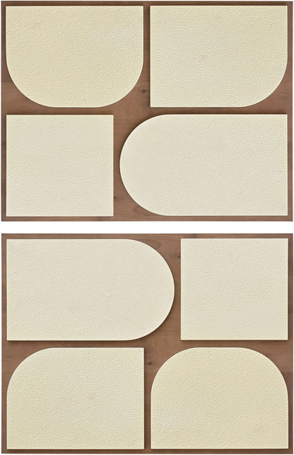 Icon - Mango Wood 2 Piece Wall Art