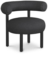 Load image into Gallery viewer, Bordeaux - Boucle Fabric Accent Chair With Black Legs
