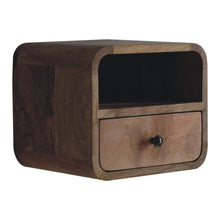 Load image into Gallery viewer, Curved Upper Slot Floating Nightstand
