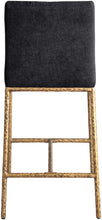 Load image into Gallery viewer, Reeves - Chenille Fabric Upholstered Counter Stool (Set of 2) - Gold Base
