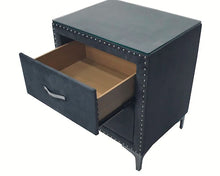 Load image into Gallery viewer, Crown Mark Furniture Lucinda 2 Drawer Nightstand in Gray
