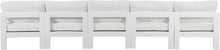 Load image into Gallery viewer, Nizuc - Outdoor Patio 5 Seat Modular Armless Sofa With White Frame
