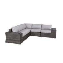 Load image into Gallery viewer, Rattan Sectional Sofa Set With Cushions
