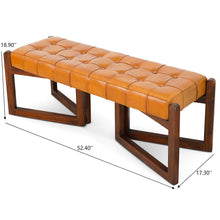 Load image into Gallery viewer, Riley - Bench - Brown / Rustic / Tan
