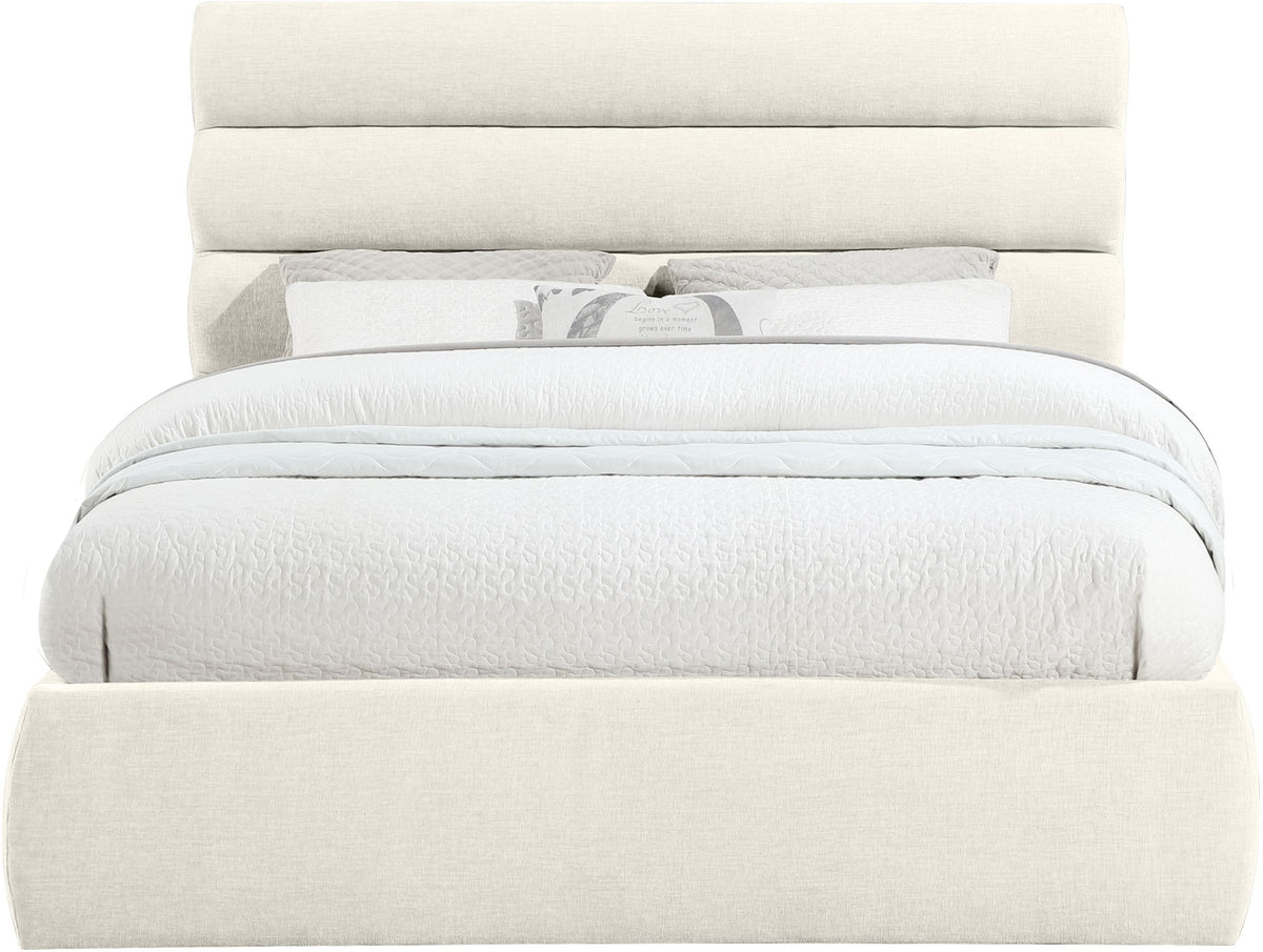 Adam - Chenille Fabric Bed With 52" Headboard