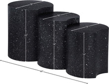Load image into Gallery viewer, Dimple - 3 Piece Modular End Table - Terazzo Finish
