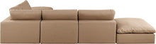 Load image into Gallery viewer, Comfy - 6 Piece Faux Leather Modular Sectional - Tan
