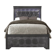 Load image into Gallery viewer, Shaker - Bed With LED Lighting And Crystal Inspired Tufted Headboard
